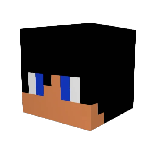 Dumb_Azz Minecraft avatar head, 3D render