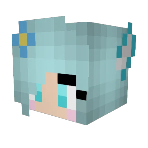 Dumb_Donkey Minecraft avatar head, 3D render