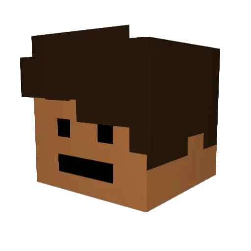 Dumb_Twix_Bar Minecraft avatar head, 3D render