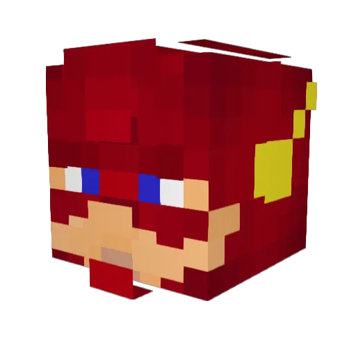 Dumberguy1 Minecraft avatar head, 3D render