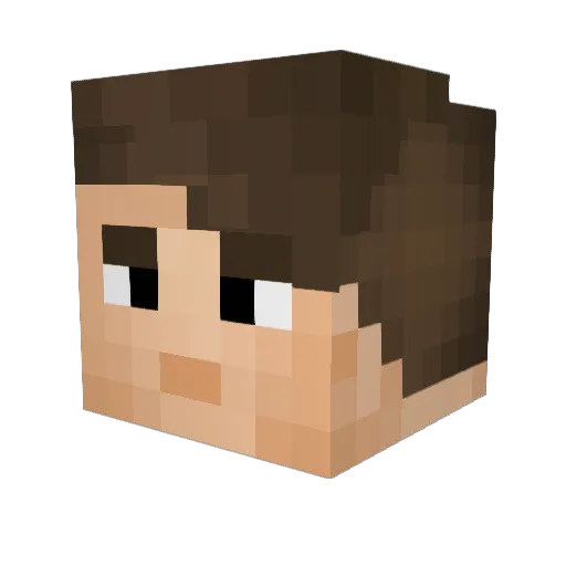 Dumberstraw344 Minecraft avatar head, 3D render