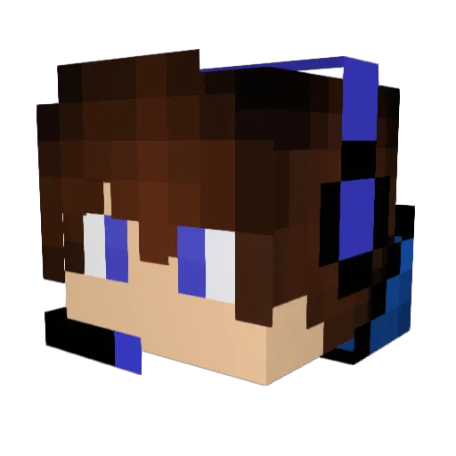 Dumbhacker1500 Minecraft avatar head, 3D render