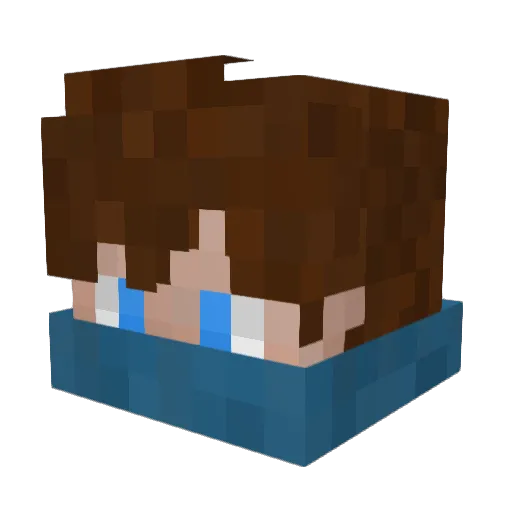 Dumblix Minecraft avatar head, 3D render