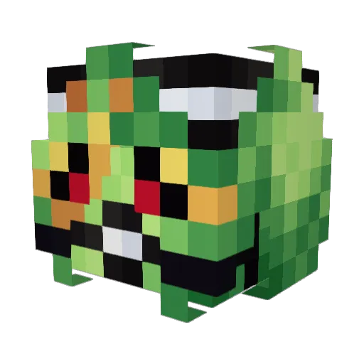 Dumbo2013 Minecraft avatar head, 3D render