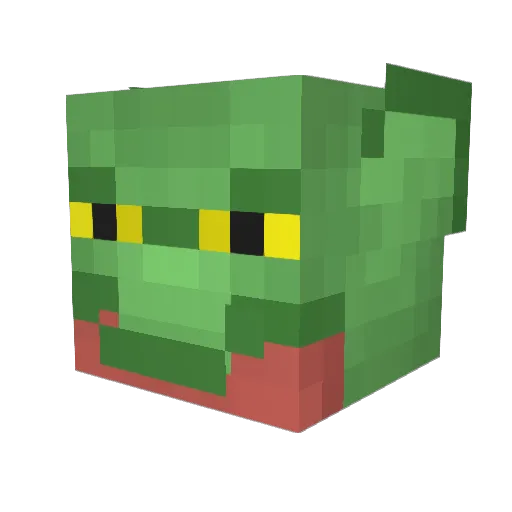 DumboLie Minecraft avatar head, 3D render