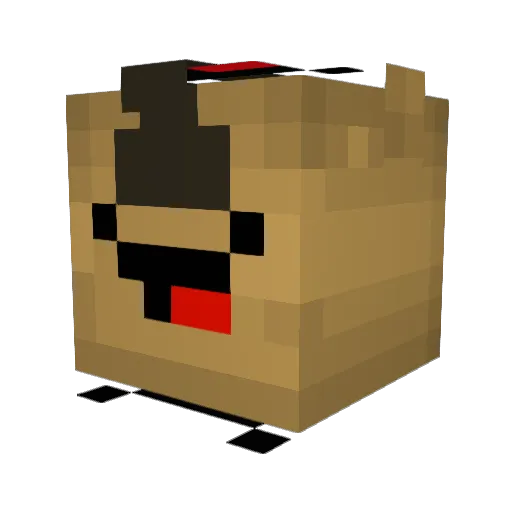 Dumbo_38 Minecraft avatar head, 3D render