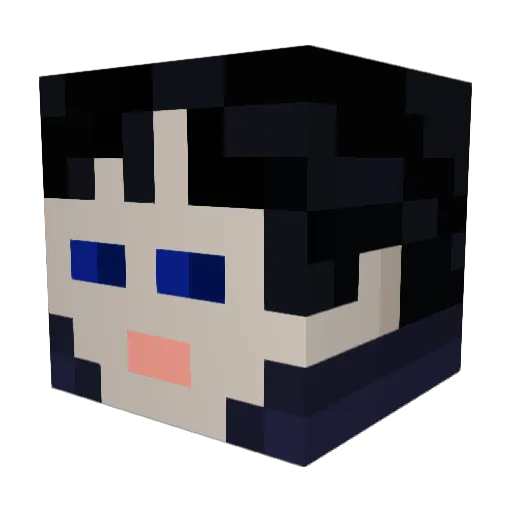 Dumbogaming Minecraft avatar head, 3D render