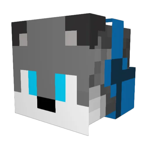 Dumbotron407 Minecraft avatar head, 3D render