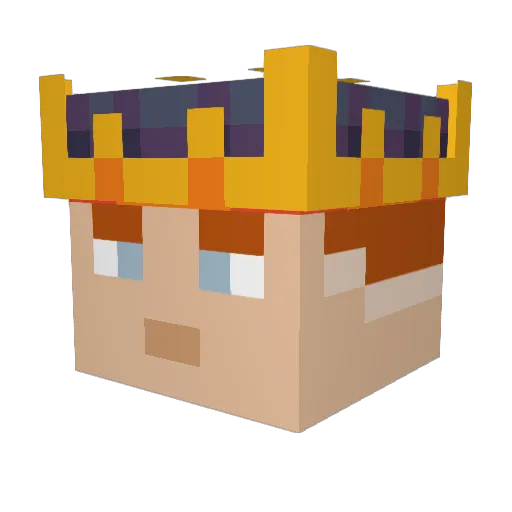 Dumbovin Minecraft avatar head, 3D render