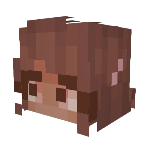 Dumbsie Minecraft avatar head, 3D render