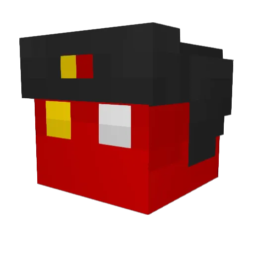 DumbsttuffYT Minecraft avatar head, 3D render
