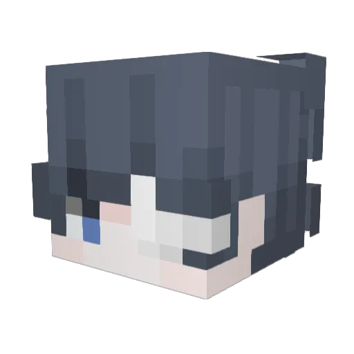 Dumbwy Minecraft avatar head, 3D render