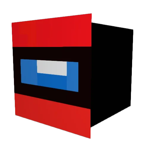 DumdolI Minecraft avatar head, 3D render