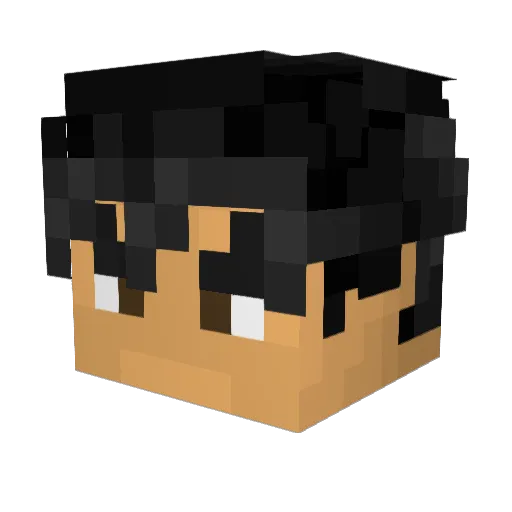 Dumkiin Minecraft avatar head, 3D render