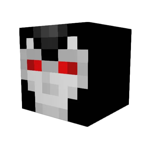 Dumlee_ Minecraft avatar head, 3D render