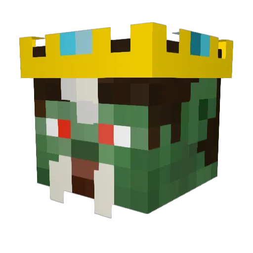 DummerSchuh Minecraft avatar head, 3D render