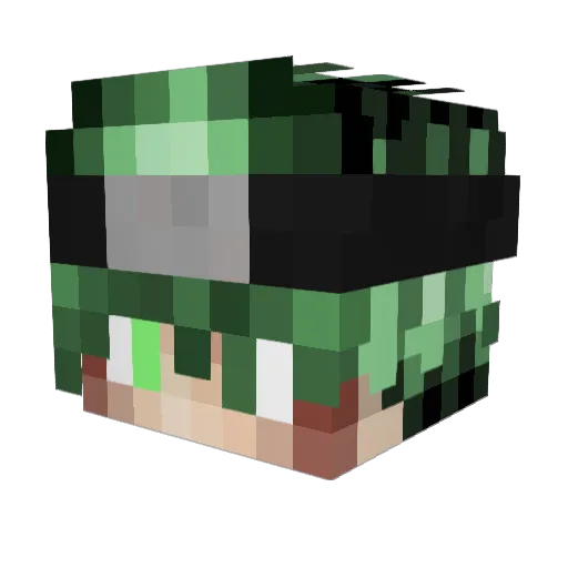 DummesBen Minecraft avatar head, 3D render
