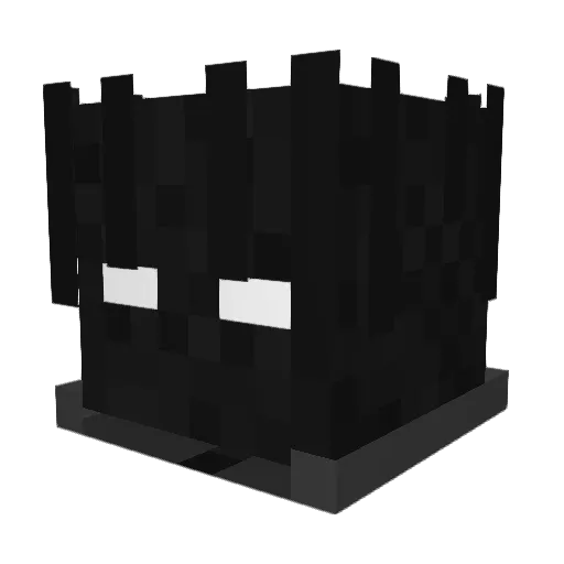 Dummied Minecraft avatar head, 3D render