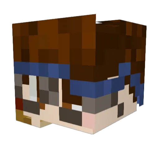 DummySmore Minecraft avatar head, 3D render