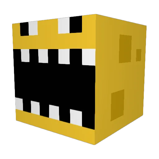 Dummyking Minecraft avatar head, 3D render