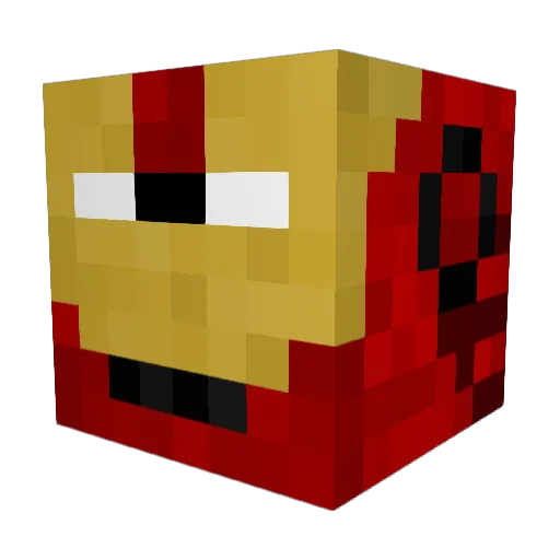 Dumo73 Minecraft avatar head, 3D render