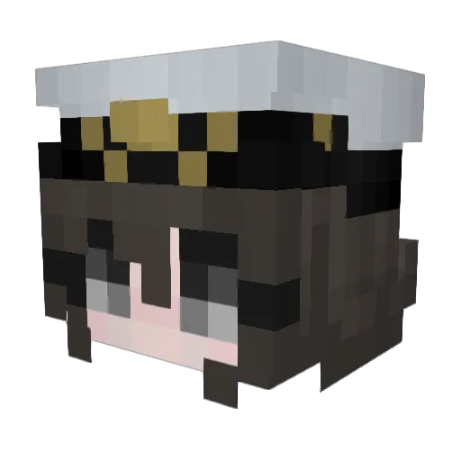Dumpling Minecraft avatar head, 3D render