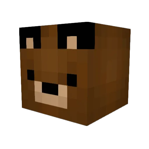 DumplingNugget Minecraft avatar head, 3D render
