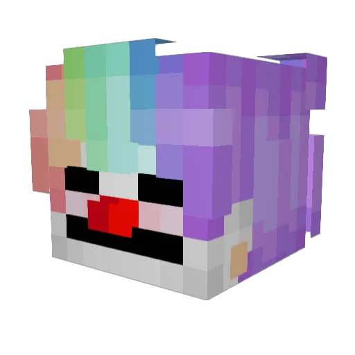 DumpsterFire000 Minecraft avatar head, 3D render
