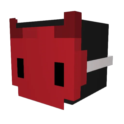DumpyDee Minecraft avatar head, 3D render