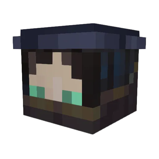 DumskiJoe Minecraft avatar head, 3D render