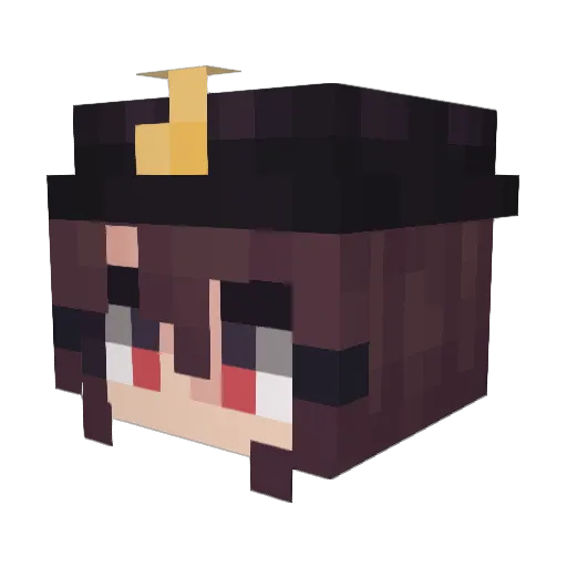 DunBears Minecraft avatar head, 3D render