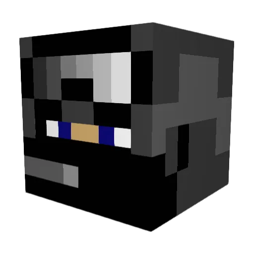 DunHek Minecraft avatar head, 3D render