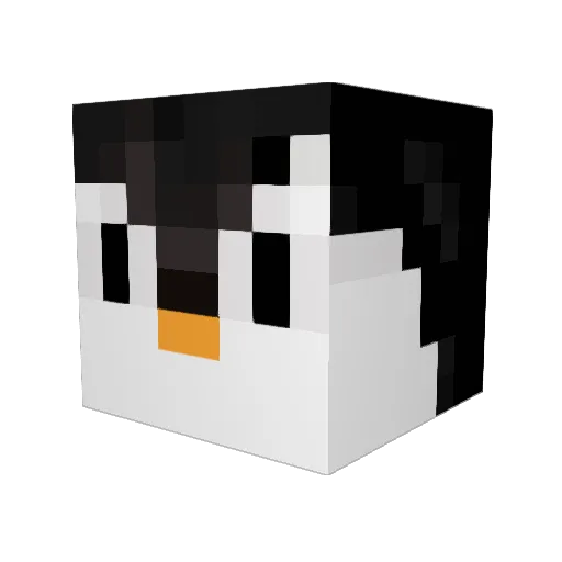 DuncRat Minecraft avatar head, 3D render