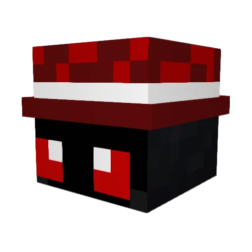 Duncachara Minecraft avatar head, 3D render