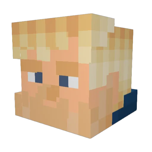 Duncan1107 Minecraft avatar head, 3D render