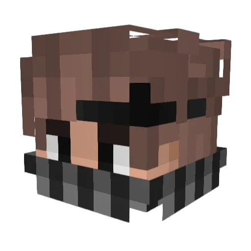 Duncan2019 Minecraft avatar head, 3D render