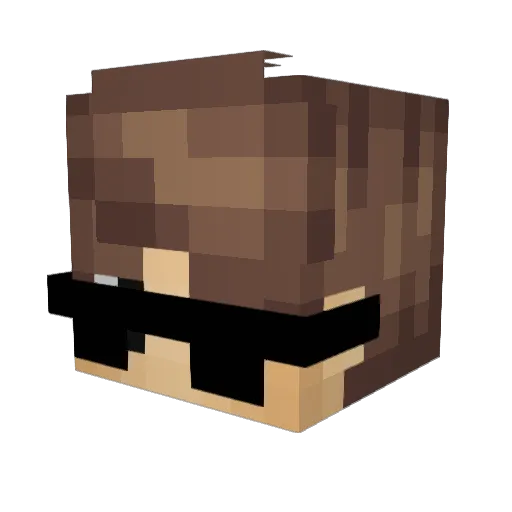 Duncan78 Minecraft avatar head, 3D render