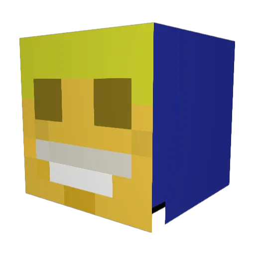 DuncanMack Minecraft avatar head, 3D render