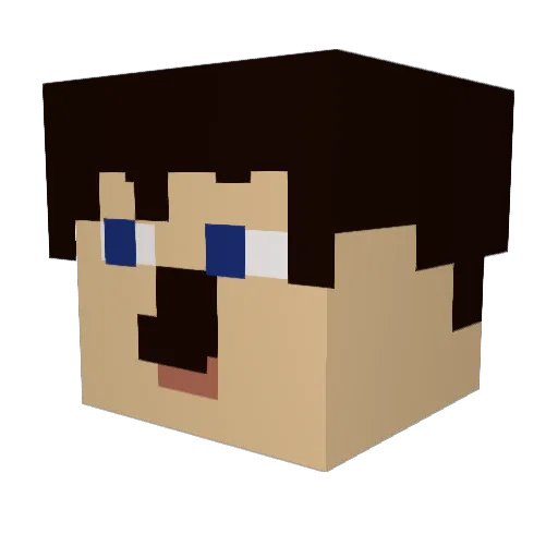 Duncan_B_Thicc Minecraft avatar head, 3D render