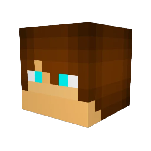 Dundas1 Minecraft avatar head, 3D render
