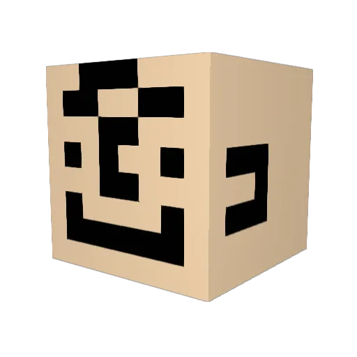 Dunderdoof Minecraft avatar head, 3D render