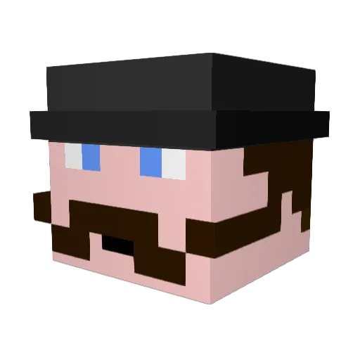 Dundr Minecraft avatar head, 3D render