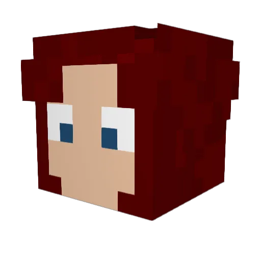 DuneAstea Minecraft avatar head, 3D render