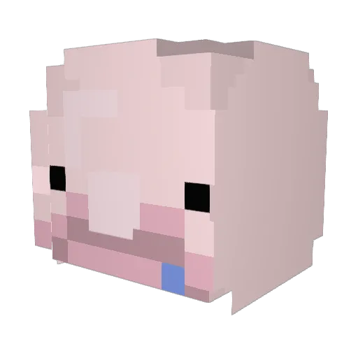 Dung_lee Minecraft avatar head, 3D render