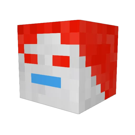 DungeonCatM2 Minecraft avatar head, 3D render