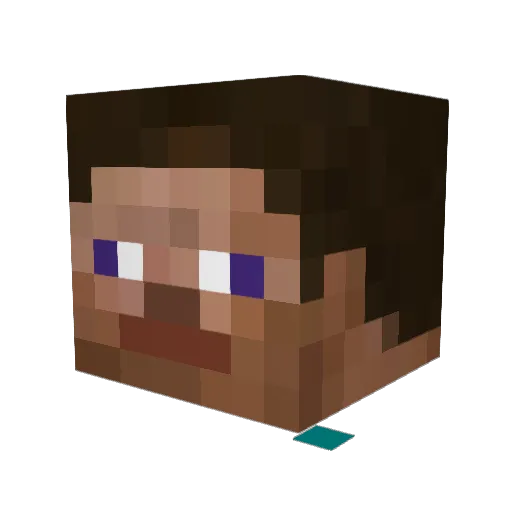 DungeonLegend Minecraft avatar head, 3D render