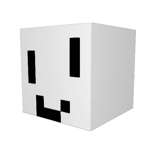 DungeonMatrix Minecraft avatar head, 3D render