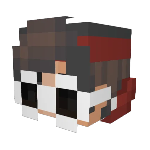 DungoFTW Minecraft avatar head, 3D render