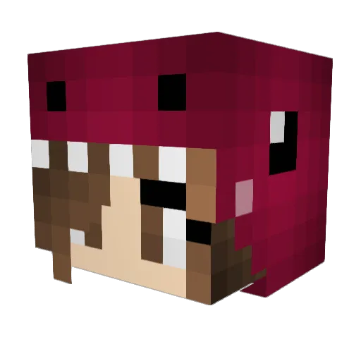 Dunieel_69 Minecraft avatar head, 3D render