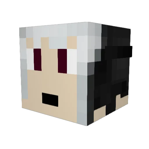 Dunisbane Minecraft avatar head, 3D render